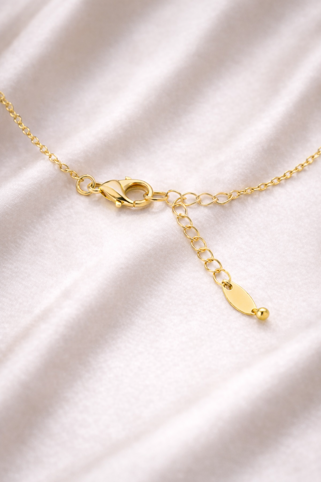 Solitaire Necklace · Gold Finish